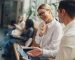 Woman,Office,Worker,Discussing,New,Project,With,Colleague,During,Working